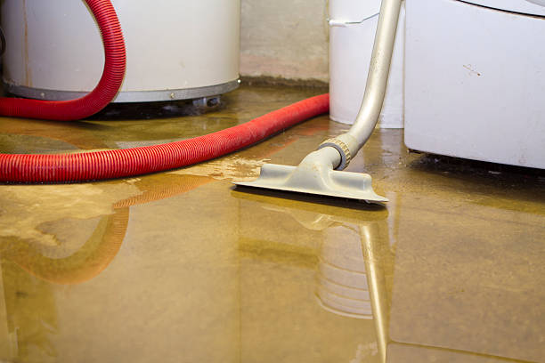 Water damage restoration process in CT